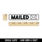 Mailed Office Filing Envelope Rectangle Rubber Stamp for Stamping Crafting